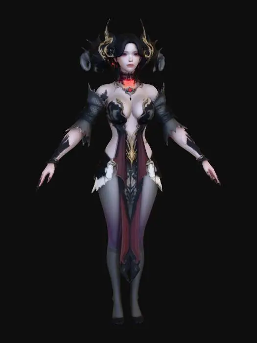 3D model for Dark Enchantress character