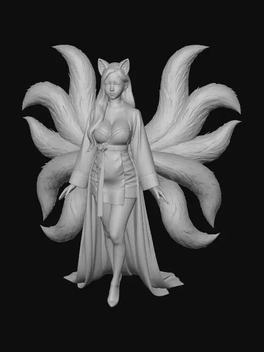 3D model for Moonlit Kitsune