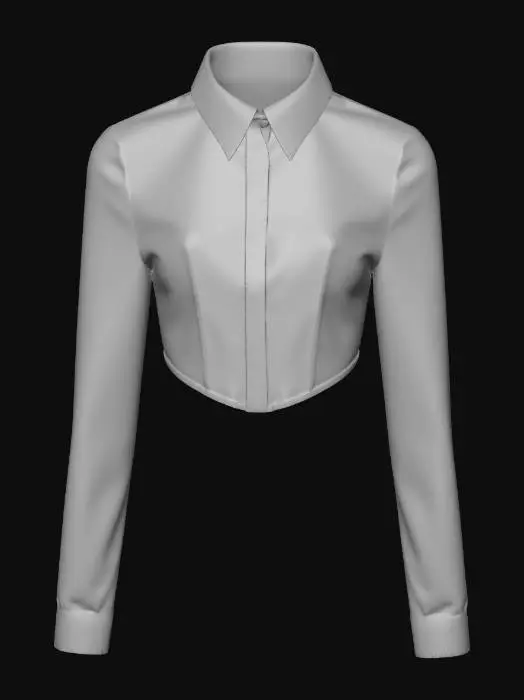 3D model for Cropped Elegance