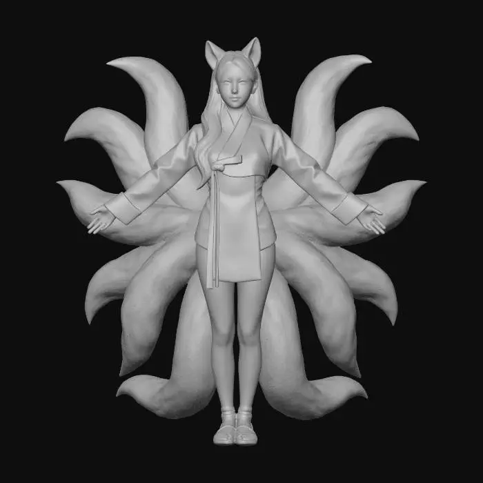 3D model for Moonlit Kitsune