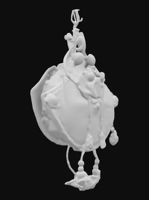 3D model for Antique Velvet Purse