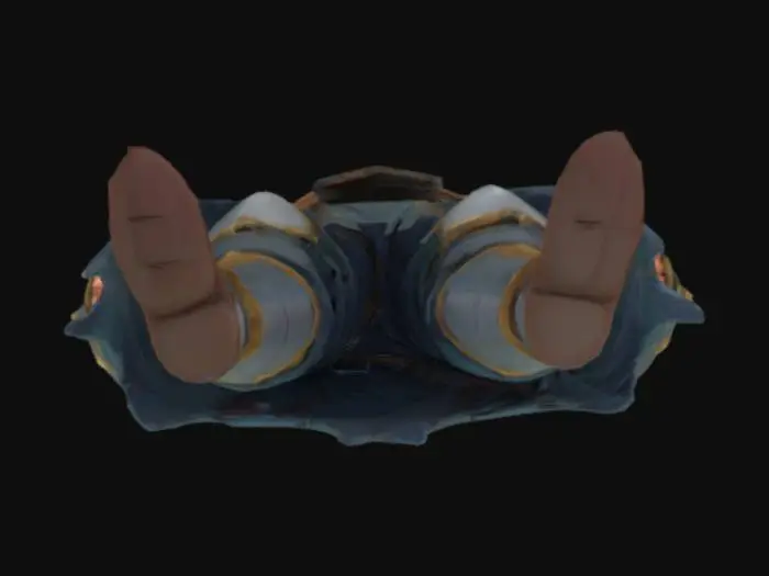 3D model for 2D Anime Character, Warrior Type, No Weapons, fix hands, realistic hands, 5 fingers