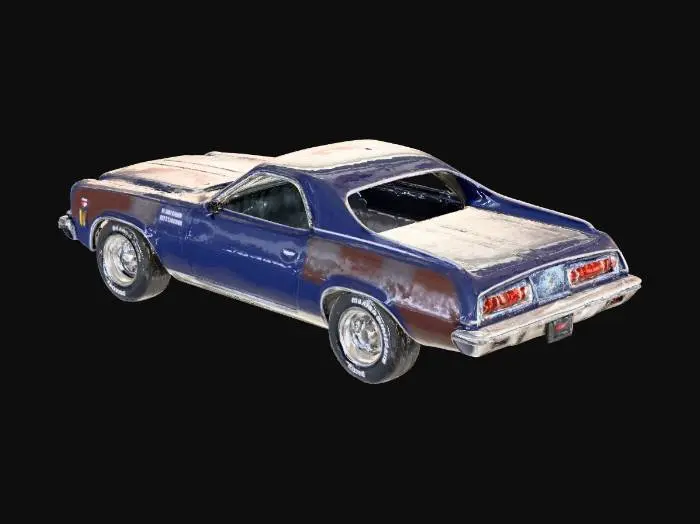 3D model for Blue Classic Chevy El Camino