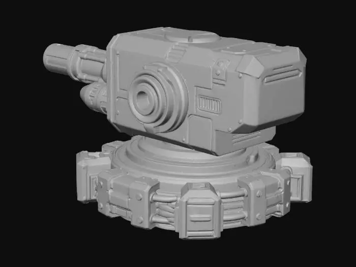 3D model for Caution Cannon Turret