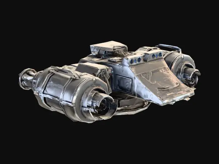 3D model for Ironclad Twin Gatling Cannon