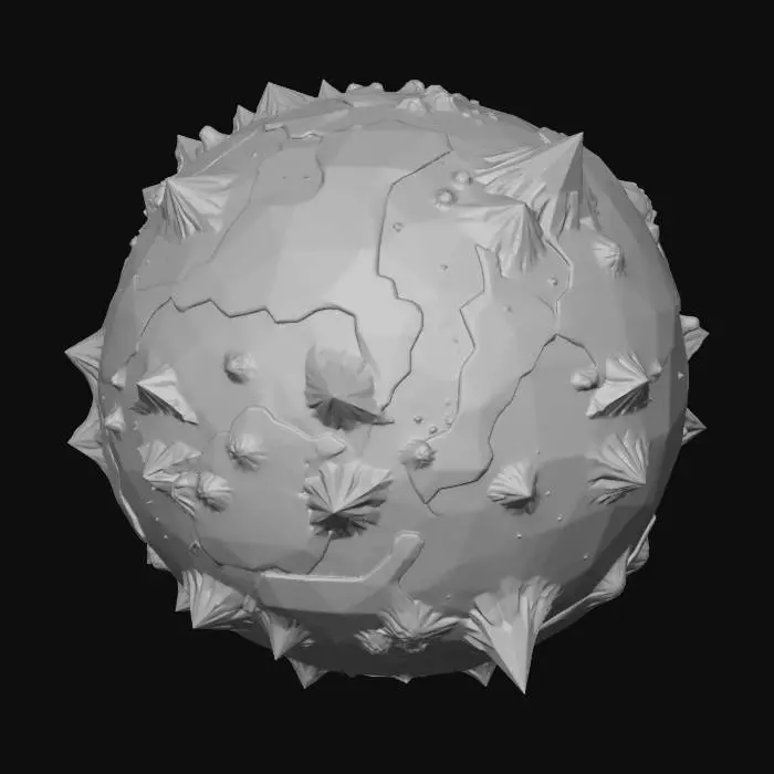 3D model for Crimson Spined Sphere