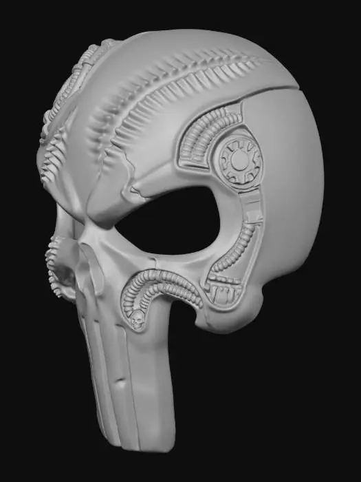 3D model for punisher biomech mask