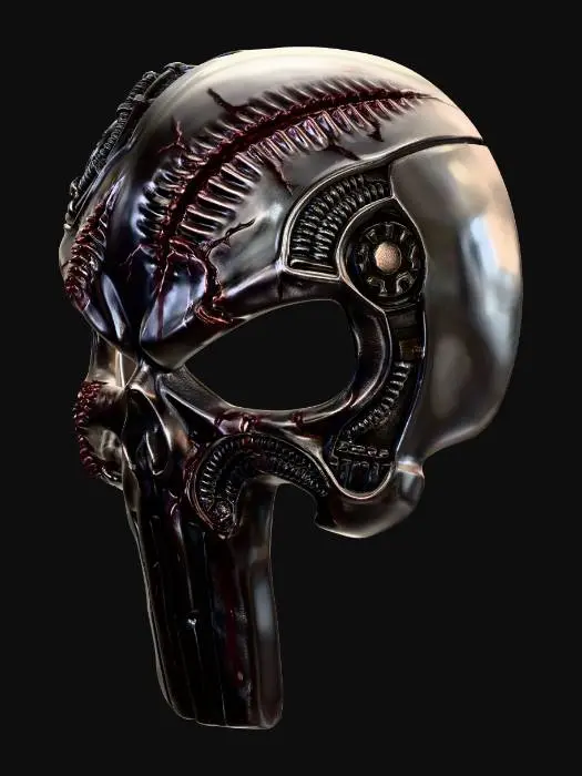 3D model for punisher biomech mask