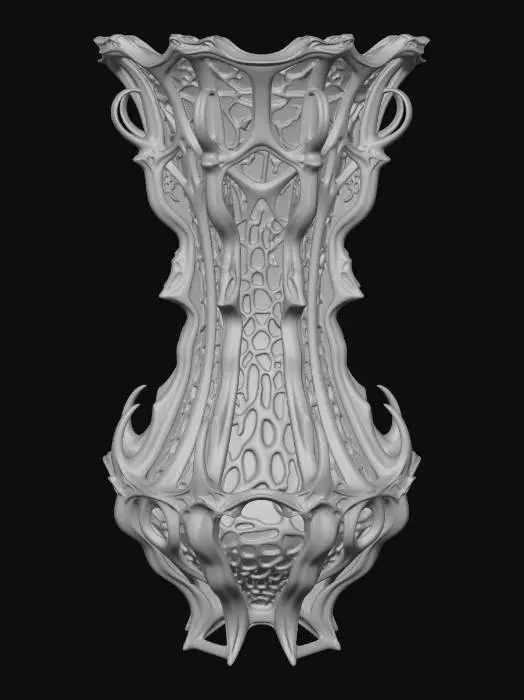 3D model for bio mechanical vase hr giger