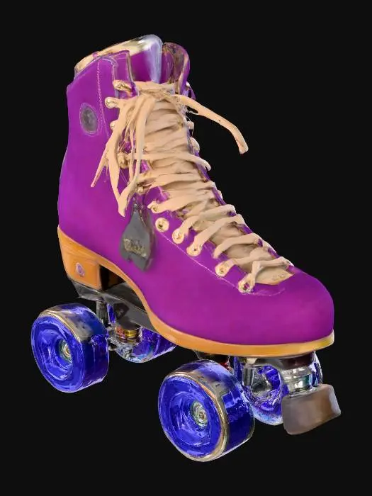 3D model for Purple Glide Roller Skate
