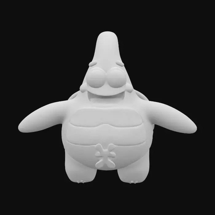 3D model for Patrick Star as a Turtle