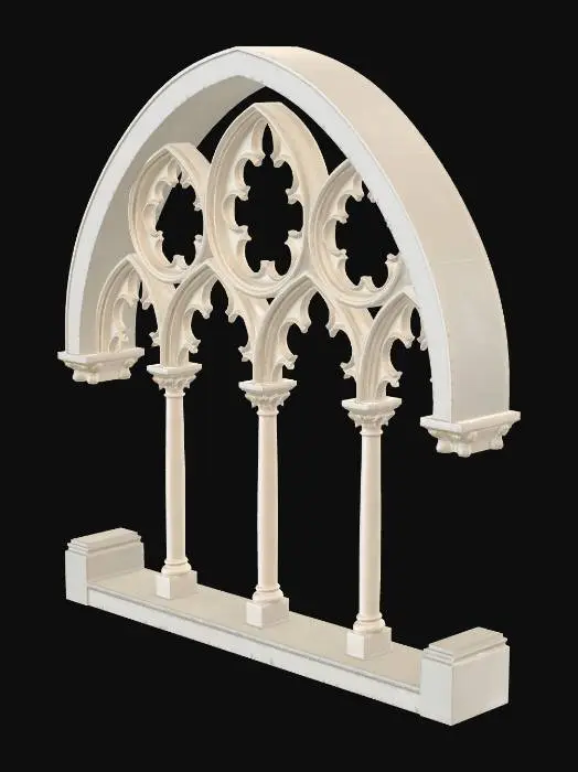 3D model for Gothic Stone Tracery Window