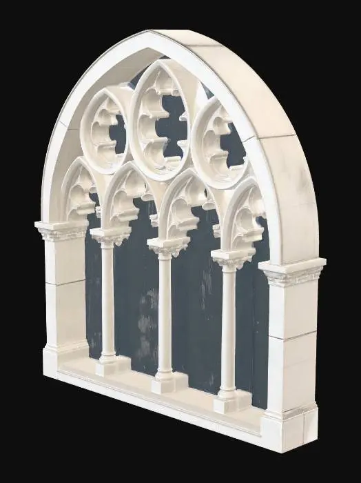 3D model for Gothic Stone Tracery Window