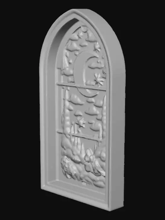 3D model for Moonlit Garden in Stained Glass