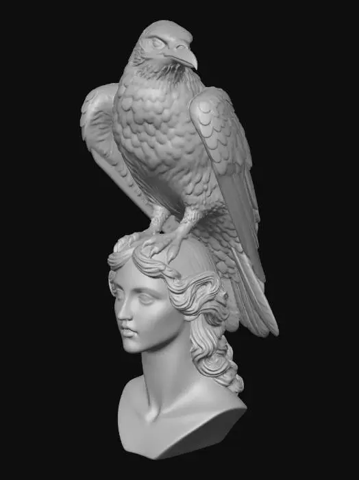 3D model for Raven and the Muse