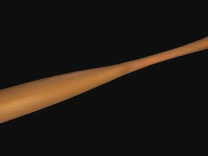 3D model for generate a wooden japanese basball bat 
