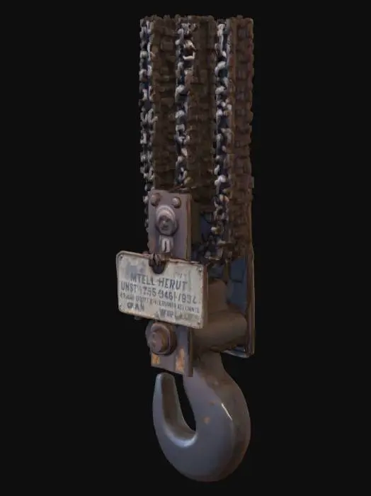 3D model for Industrial Hook in Warehouse