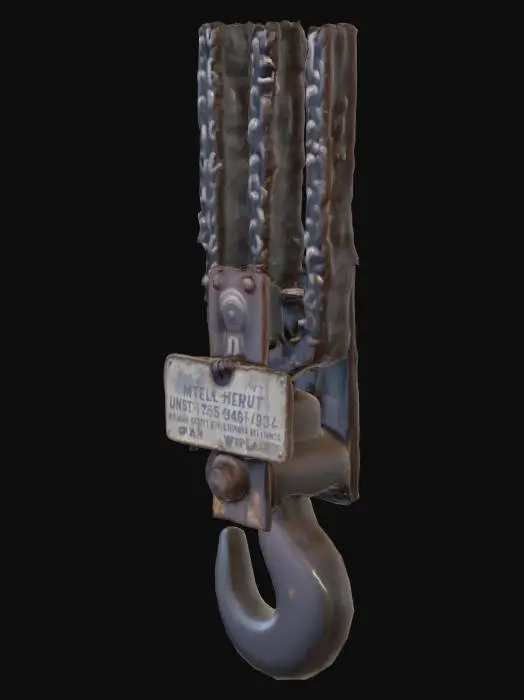 3D model for Industrial Hook in Warehouse