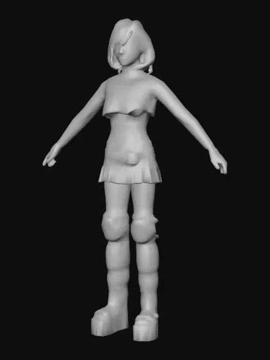 3D model for Blue Cyber Aesthetic