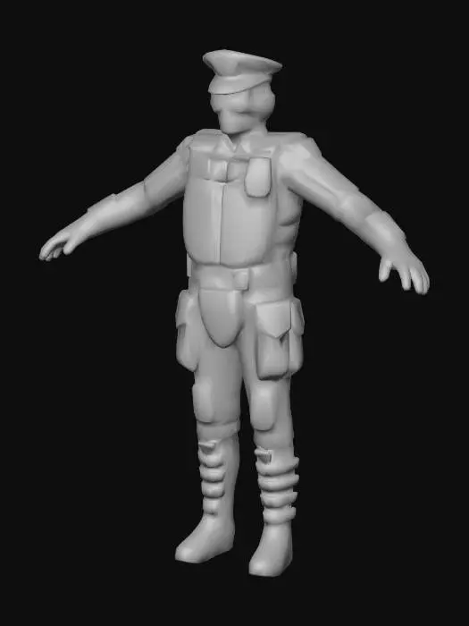 3D model for Cyber Patrol Officer
