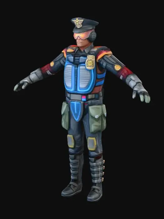 3D model for Cyber Patrol Officer