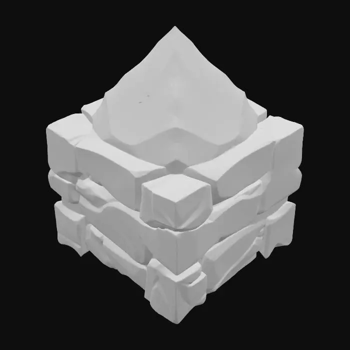 3D model for Emerald Stoneblock