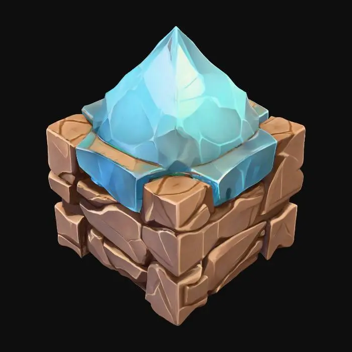 3D model for Emerald Stoneblock