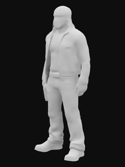 3D model for male biker
