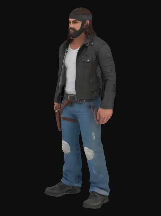 3D model for male biker