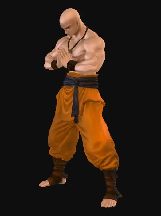 3D model for monk