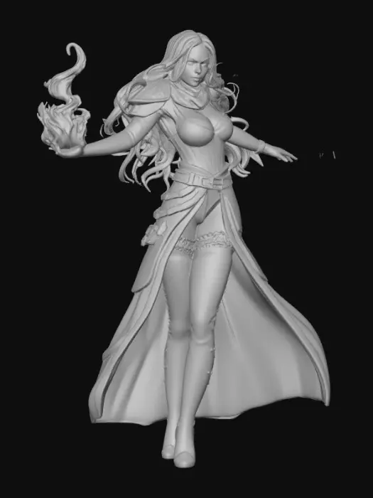 3D model for Crimson Ember Enchantress