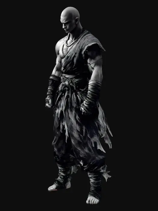 3D model for Ragged Warrior