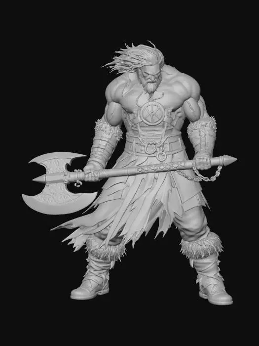 3D model for Frostbound Berserker