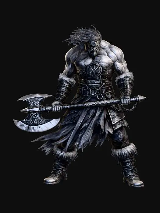 3D model for Frostbound Berserker