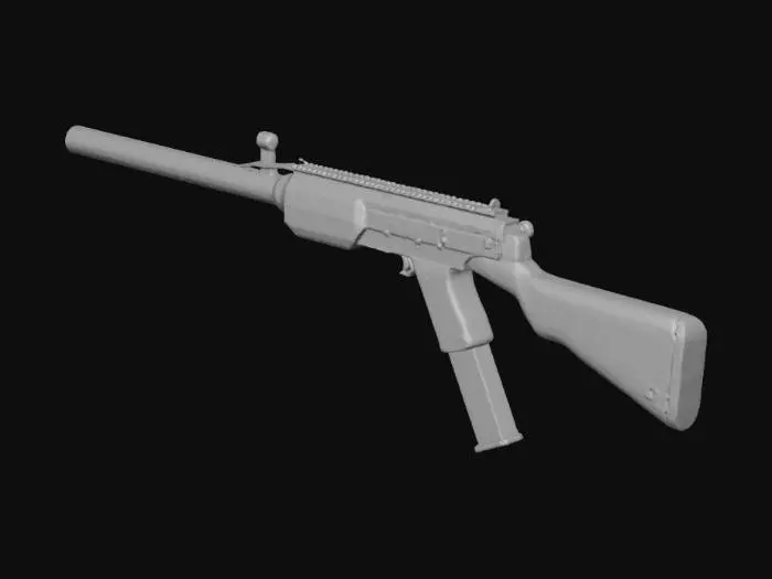3D model for Rifle Illustration