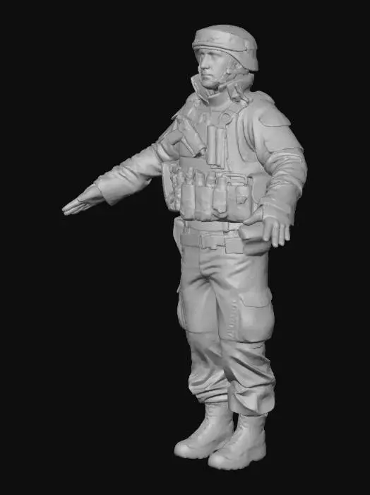 3D model for Military Character Model