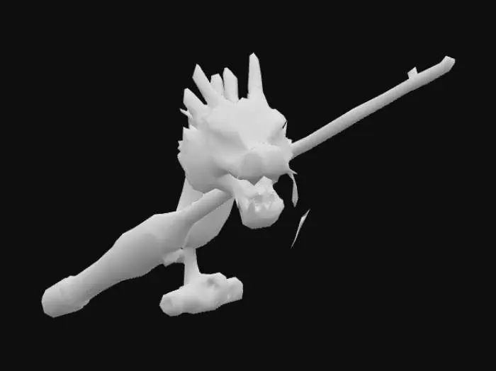 3D model for dragon fishing rod