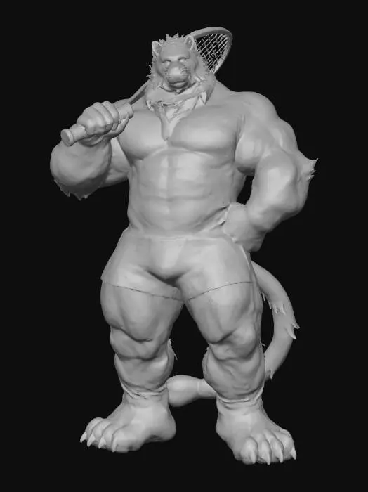 3D model for Tennis Tiger Triumph