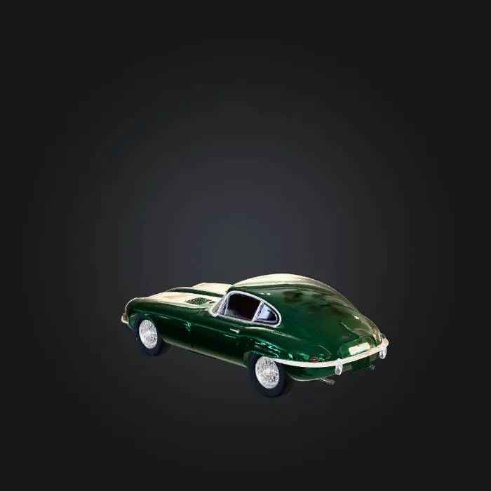 3D model for British Racing Green Jaguar E-Type