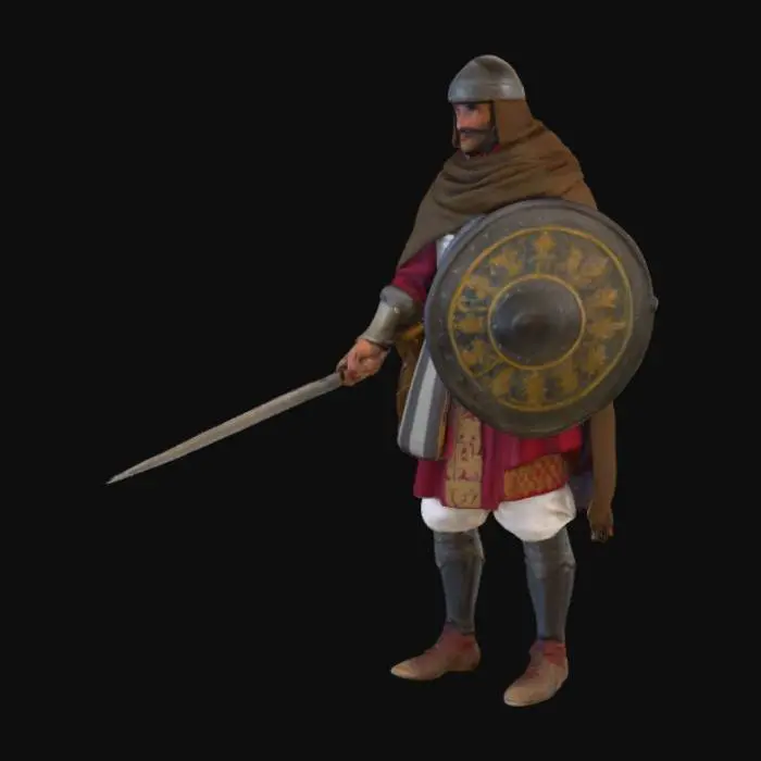 3D model for soldado del ejercito almohade de la batalla de navas de tolosa