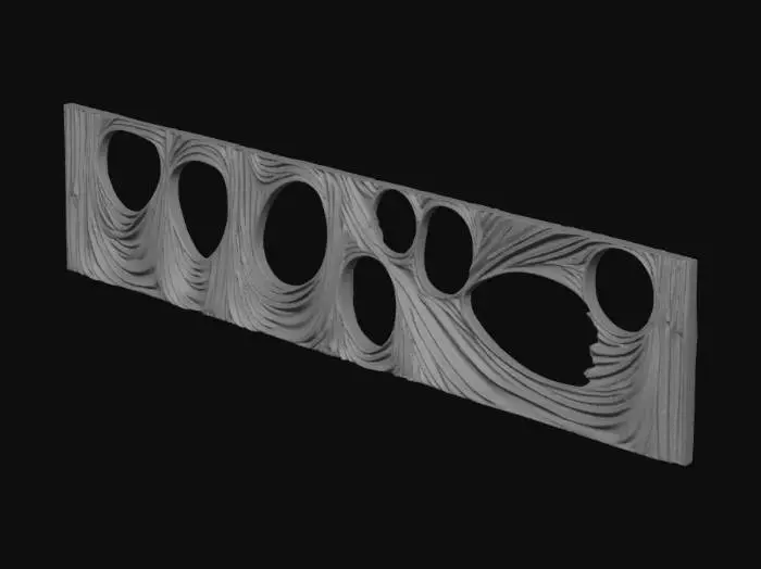 3D model for Flowing Orbits WALL