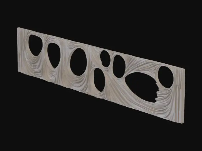 3D model for Flowing Orbits WALL