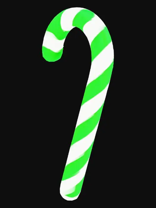 3D model for candy cane