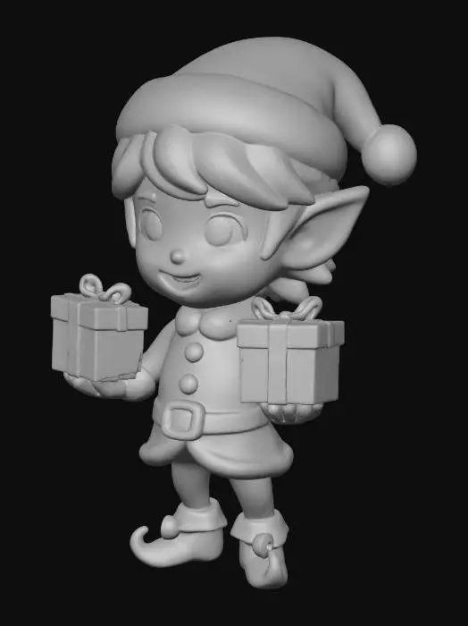 3D model for Elf With Gifts