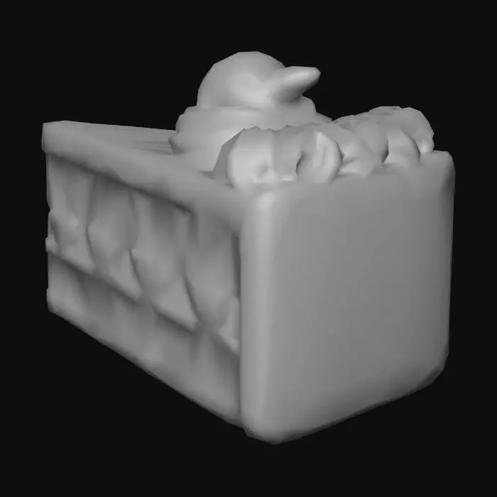 3D model for Strawberry Delight Cake