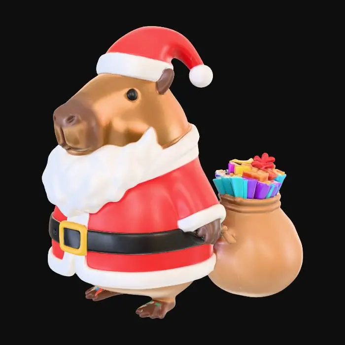 3D model for Capybara Claus