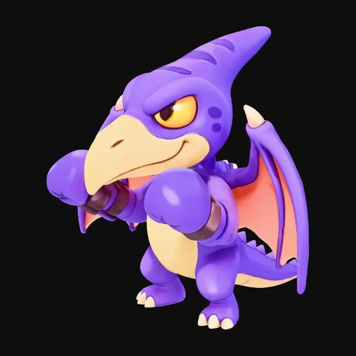 3D model for Purple Boxing Pterosaur