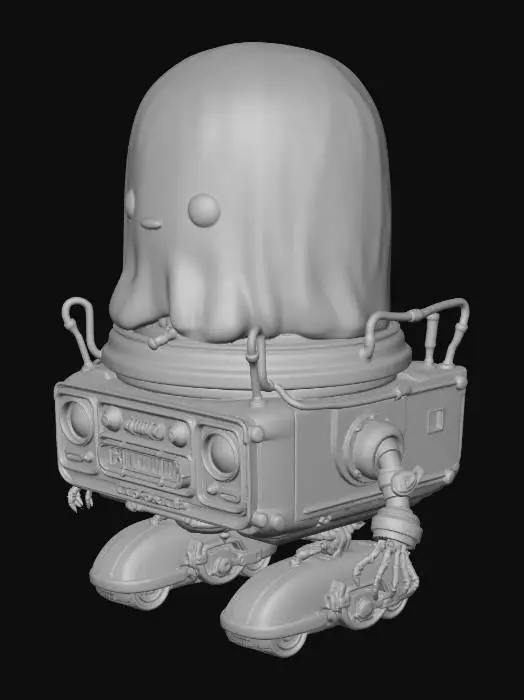 3D model for A green slime-like - Version02