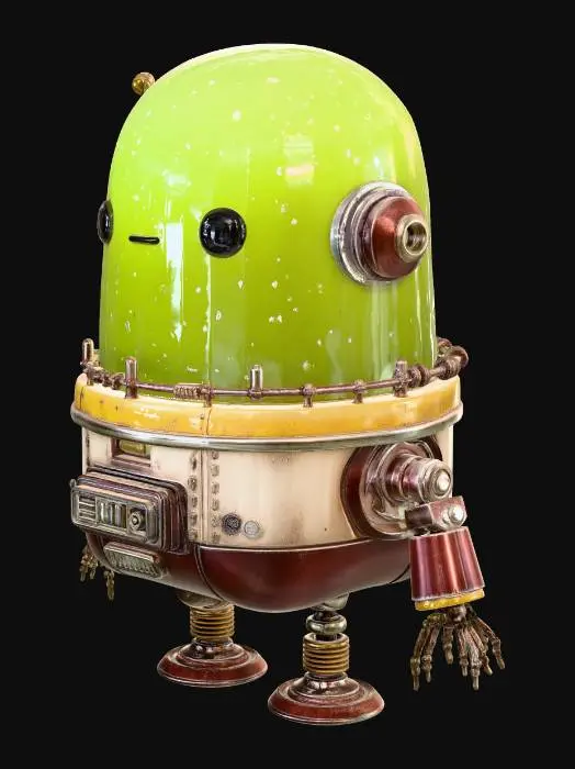 3D model for green slime-like