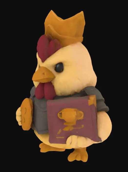 3D model for Royal Chicken Champion, #SketchTo3D#